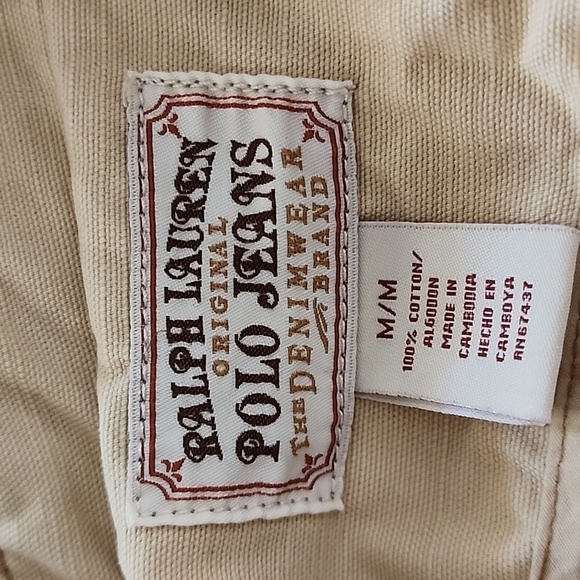 Vintage Ralph Lauren Original Polo Jeans Military Style Chore Jacket Size Medium - Picture 14 of 16